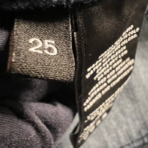 Womens jeans 25 dark blue Jo lo brand ruby crop flare hem flourish high rise - Picture 11 of 14